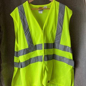 Dickies-Yellow High Vis Reflective Hook & Loop Front & Sides 3M Reflective L/XL